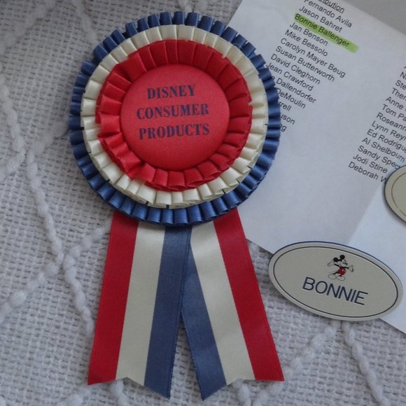 Disney CAST MEMBER ~ 10 Years of SERVICE ~ AWARD, Name Tag BADGES, Related Items - Picture 4 of 5